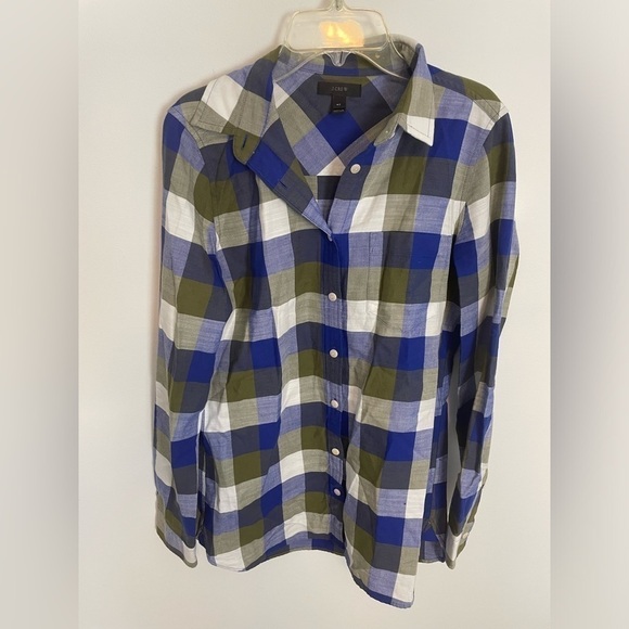 J. Crew 4T Button Up Flannel - Picture 2 of 5